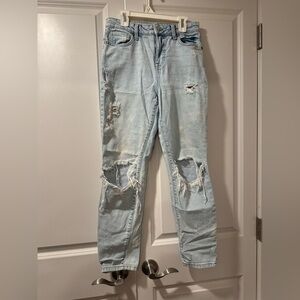 No Boundaries Light Blue Distressed Women’s Jeans